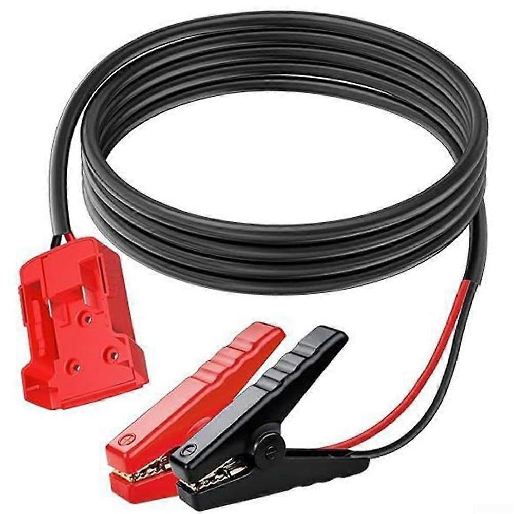 Power Battery Starter Jump Kit 8 AWG Cables 60 Cm With Adapter For Car Booster Compatible With 18V Liion Batteries