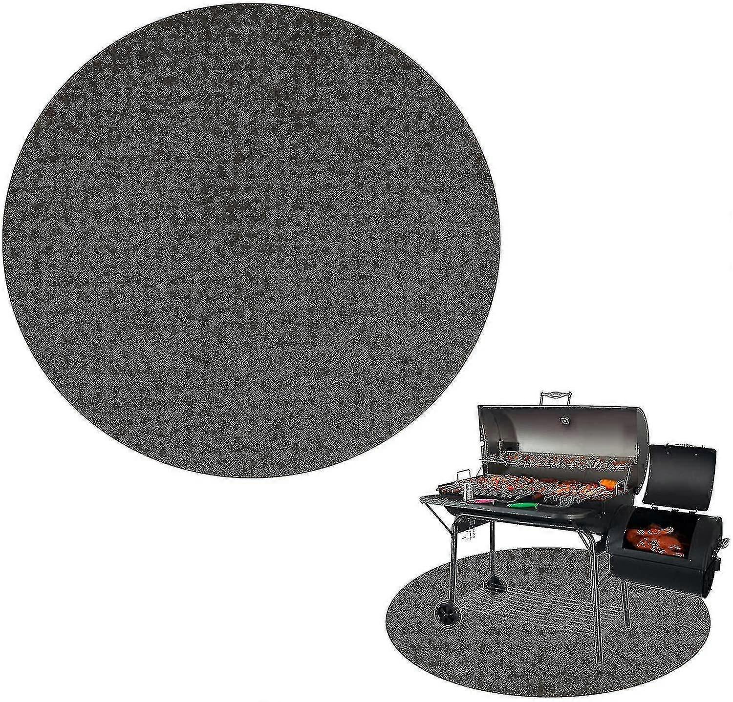 Round Fire Pit Mat For Decking,bbq Grill Splatter Mat, Fireproof Mat Heat