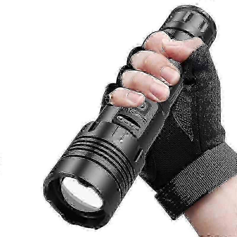 1000000 Lumens Super Bright LED Tactical Flashlight Rechargeable LED Work Light