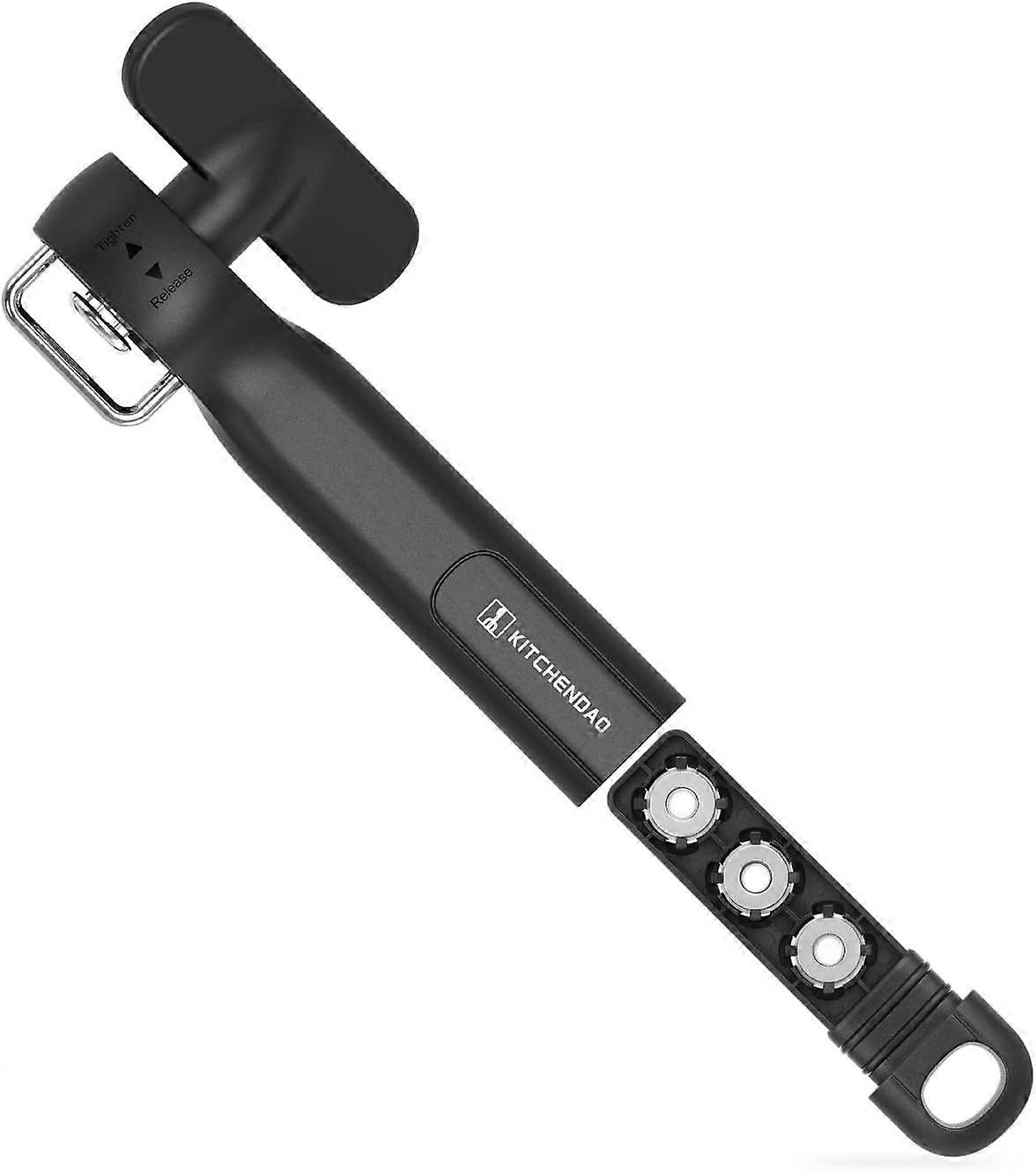 Replaceable Can Opener with 3 Extra Blades, Safe Cut Can Opener, Smooth Edge