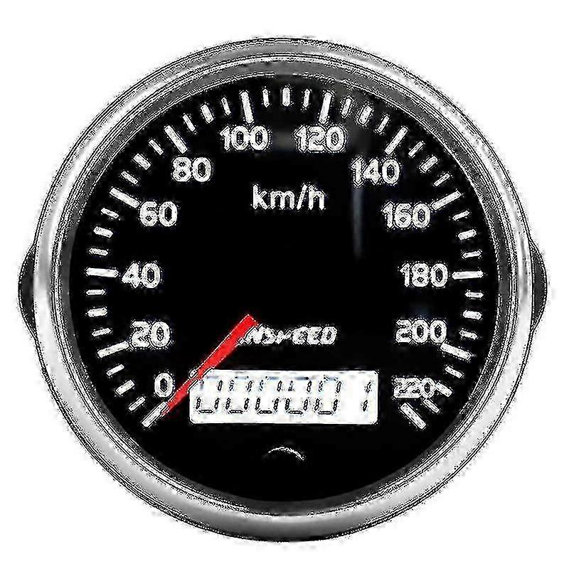 GPS-nopeusmittari 12v/24v 85mm 220km/h autoon ja moottoripyörään