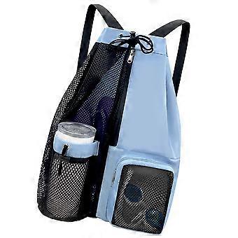 Drawstring Gym Bag, Waterproof Swimming Bag Sport Gym Sacks Large Bag Swim Backpack with Zipper for School Sports Travel  Yellow Color