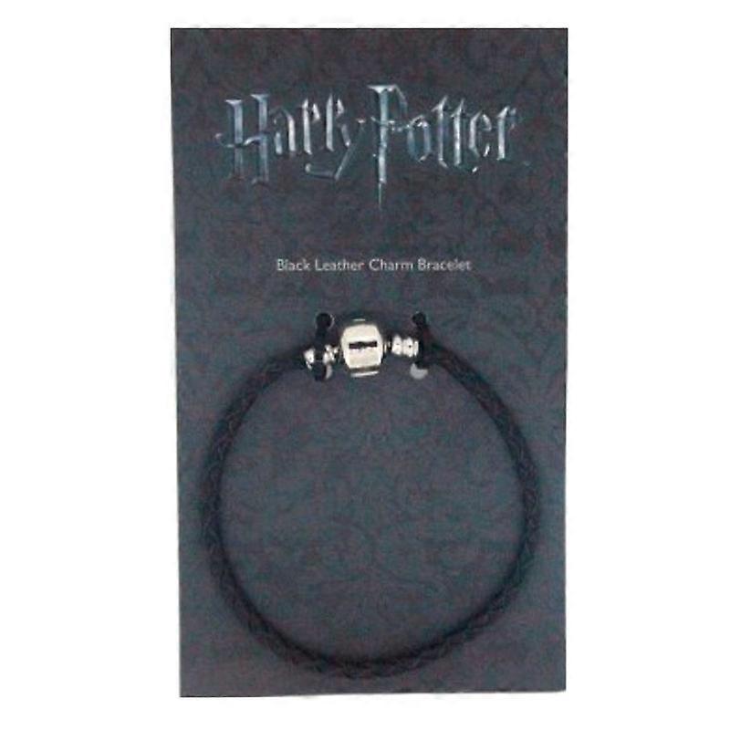 Harry Potter bracelet in black leather with adjustable size