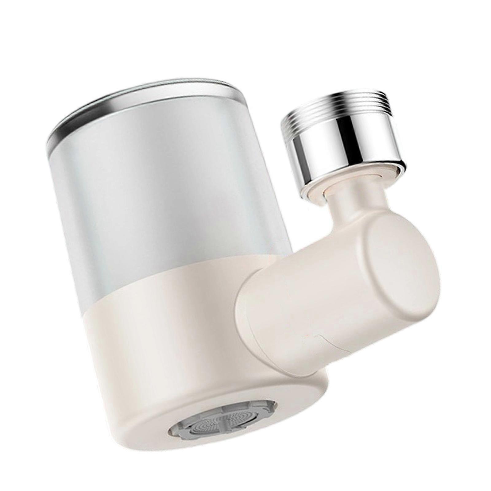 Without Tool Installation Faucet Filter 360 Rotating Head 3 Function Designs Copper Cores With 15 16Inch Sinks  White milk