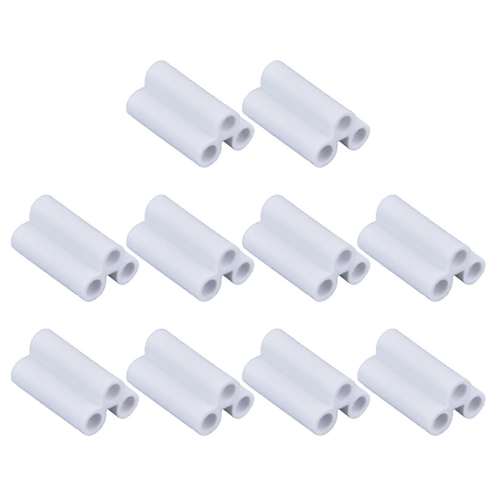10Pcs T8 5 LED Lamp 3Pin Connector Led Light And Fluorescent Connector T8 5 Tube Lamp 3 Pin Connectors Joints Multicolor