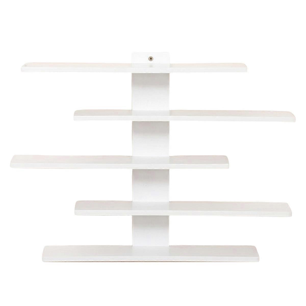 5-Tier Adjustable Wall-Mounted Display Shelf for Action Figures, Collectibles&Building Blocks - Modern Home Decor Storag