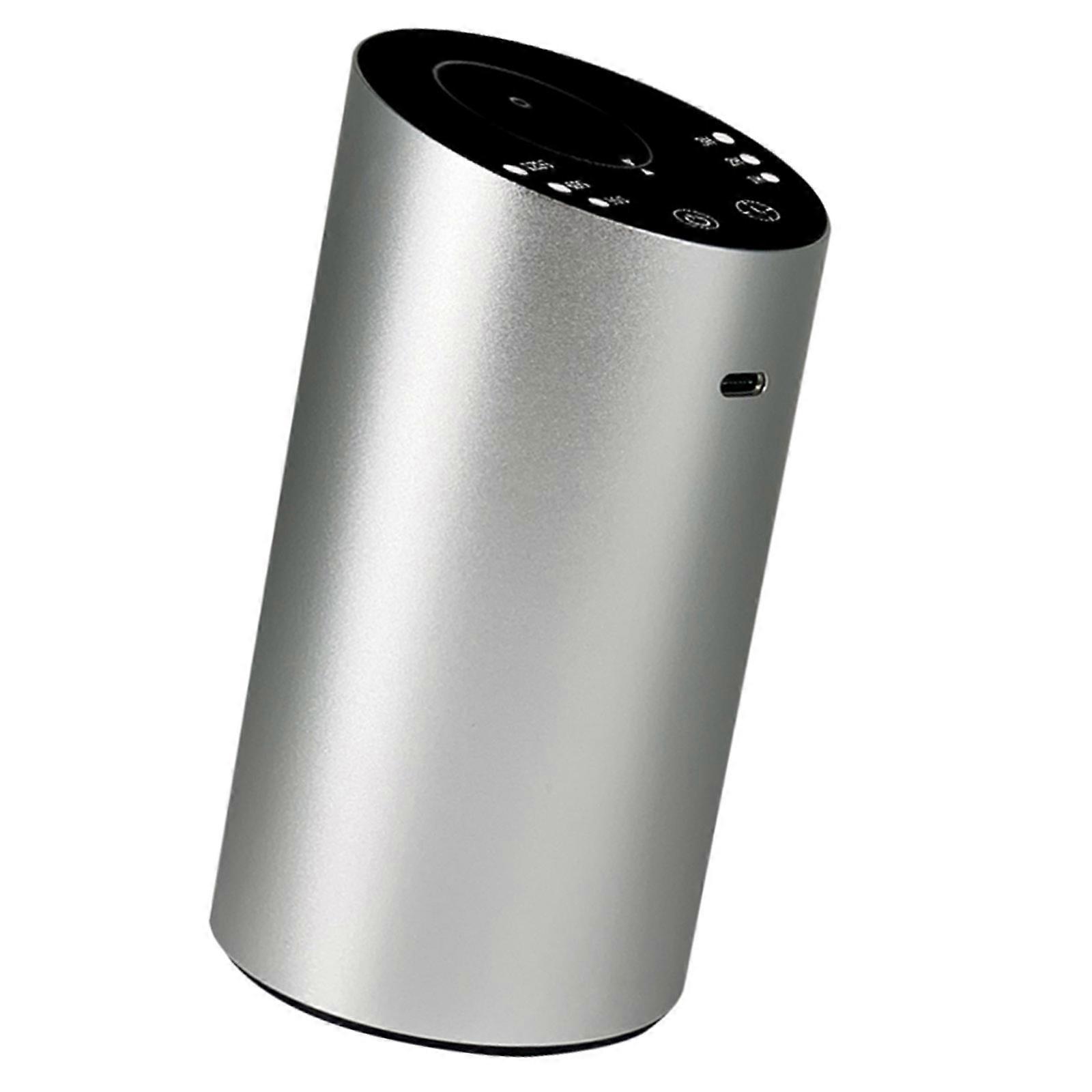 Portable Aromas Diffuser Metal Texture Small Essential Diffuser Suitable for Creating Scented Ambiances for Home  silver