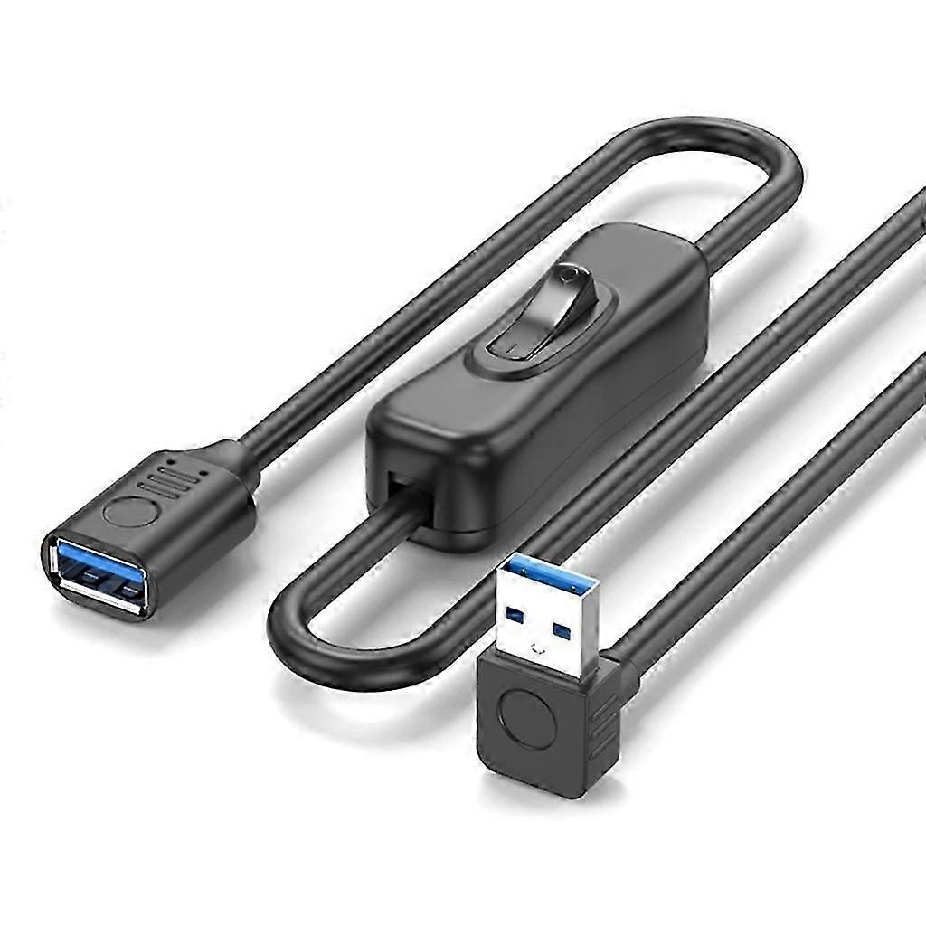 Extender Cable USB Cord Data Wire with On Off Button for Card Reader USB Fan