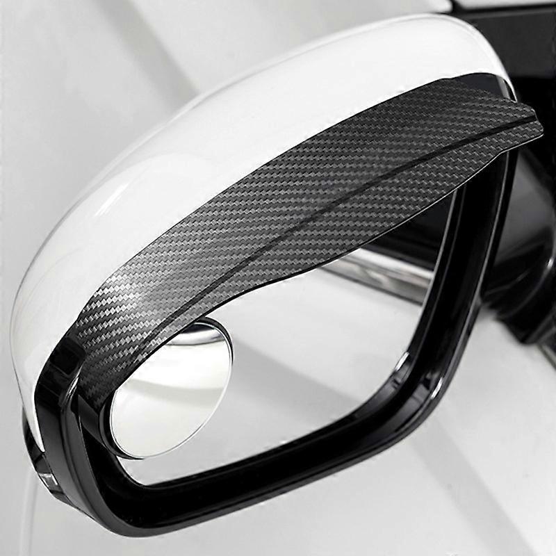 Adjustable high-definition convex wide-angle blind spot rearview mirror rain guards - 2-pack, self-adhesive, suitable for cars.