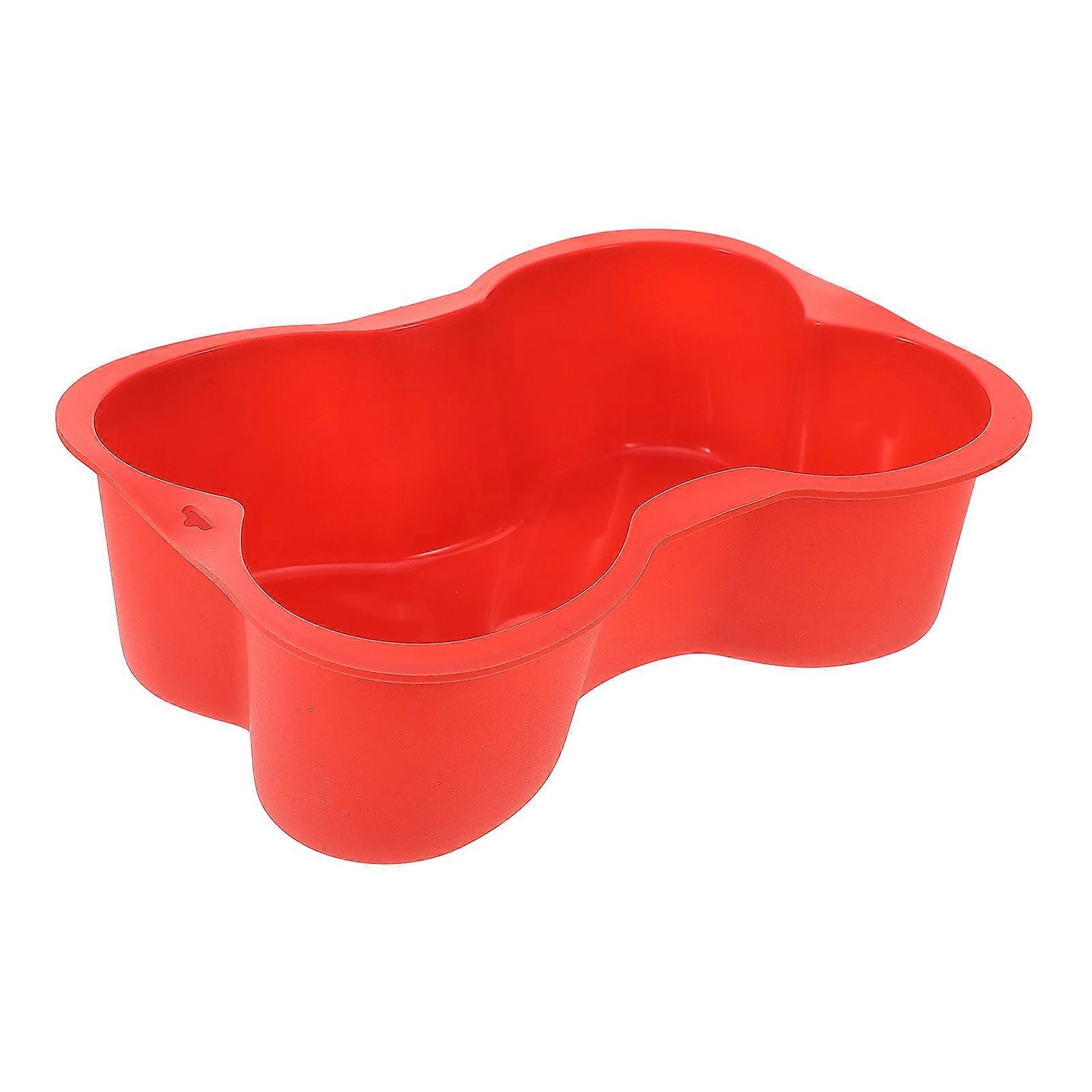 Bone Shaped Cake Pan Silicone Baking Mold Safe Baking Easy Release Time Saving 1Pcs