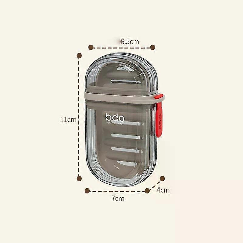 Creative Travel Soap Box With Lid Sealed And Drainable Portable Small Soap Box For Business Trip Travel Soap Box