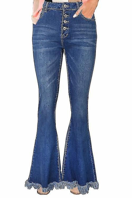 Hem Flared Denim Jeans