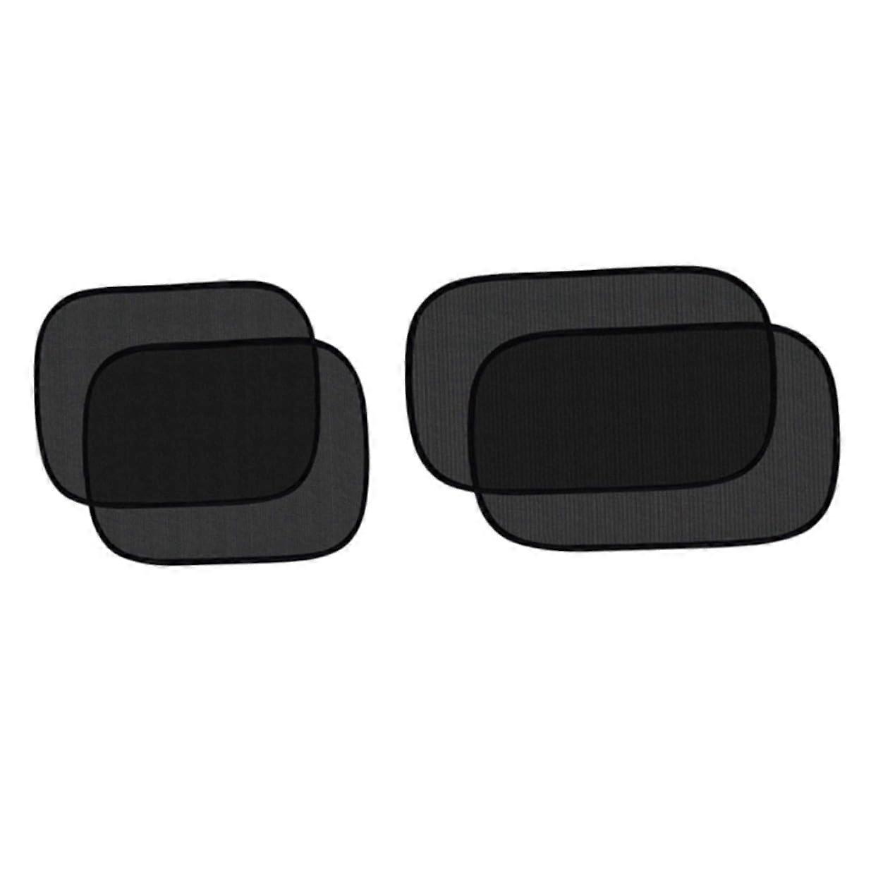 4pcs Static Cling Car Window Sunshade UV Protection Heat Blocking Privacy Shield for SUVs and Sedans
