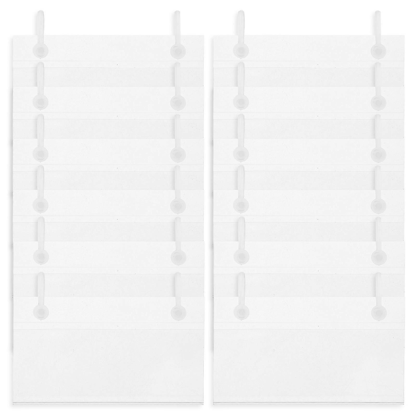 Shelf Label Holder Transparent Clear Plastic Label Organizers 50Pcs