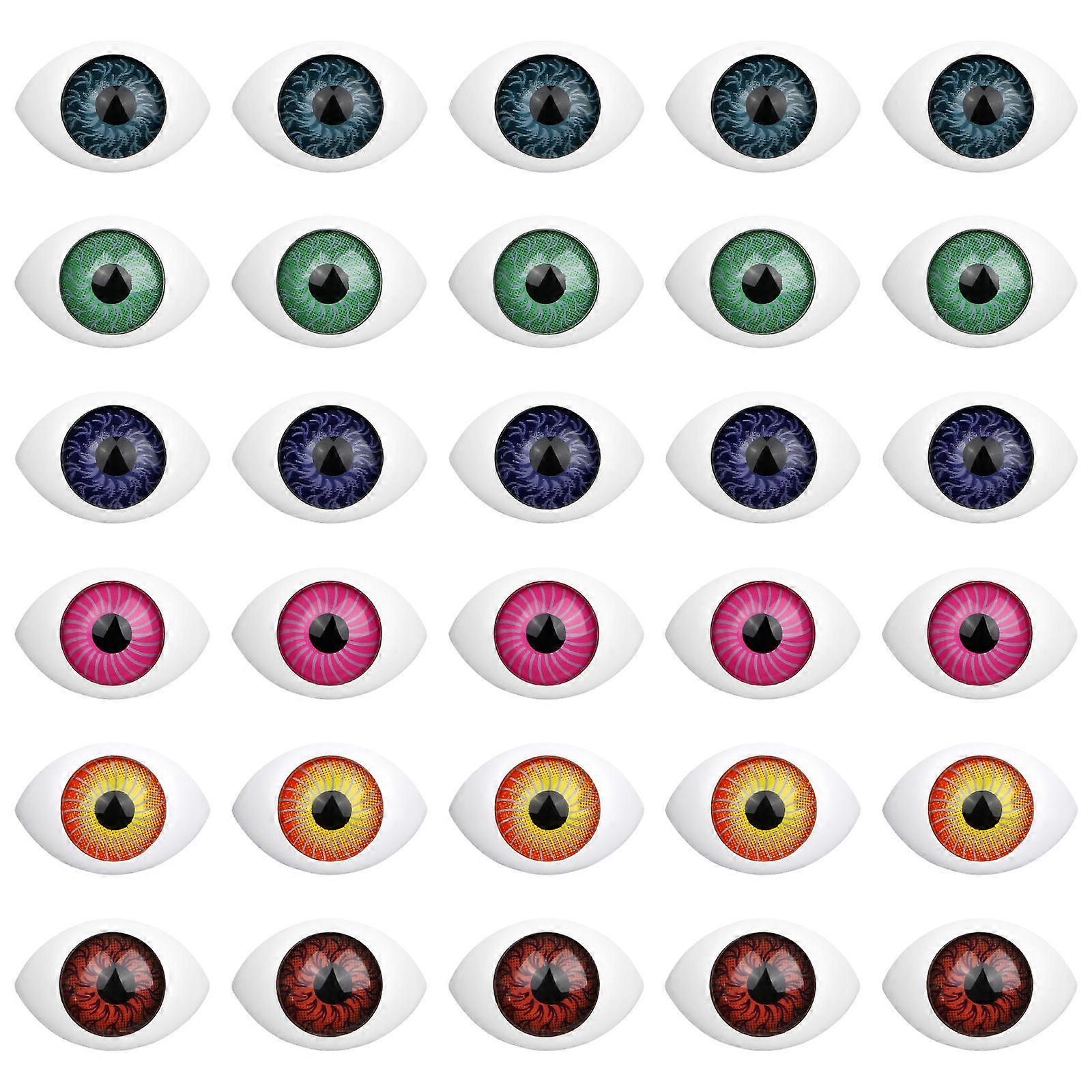 DIY Fake Eyes Hemisphere Eyeballs for Craft Projects 300Pcs Assorted