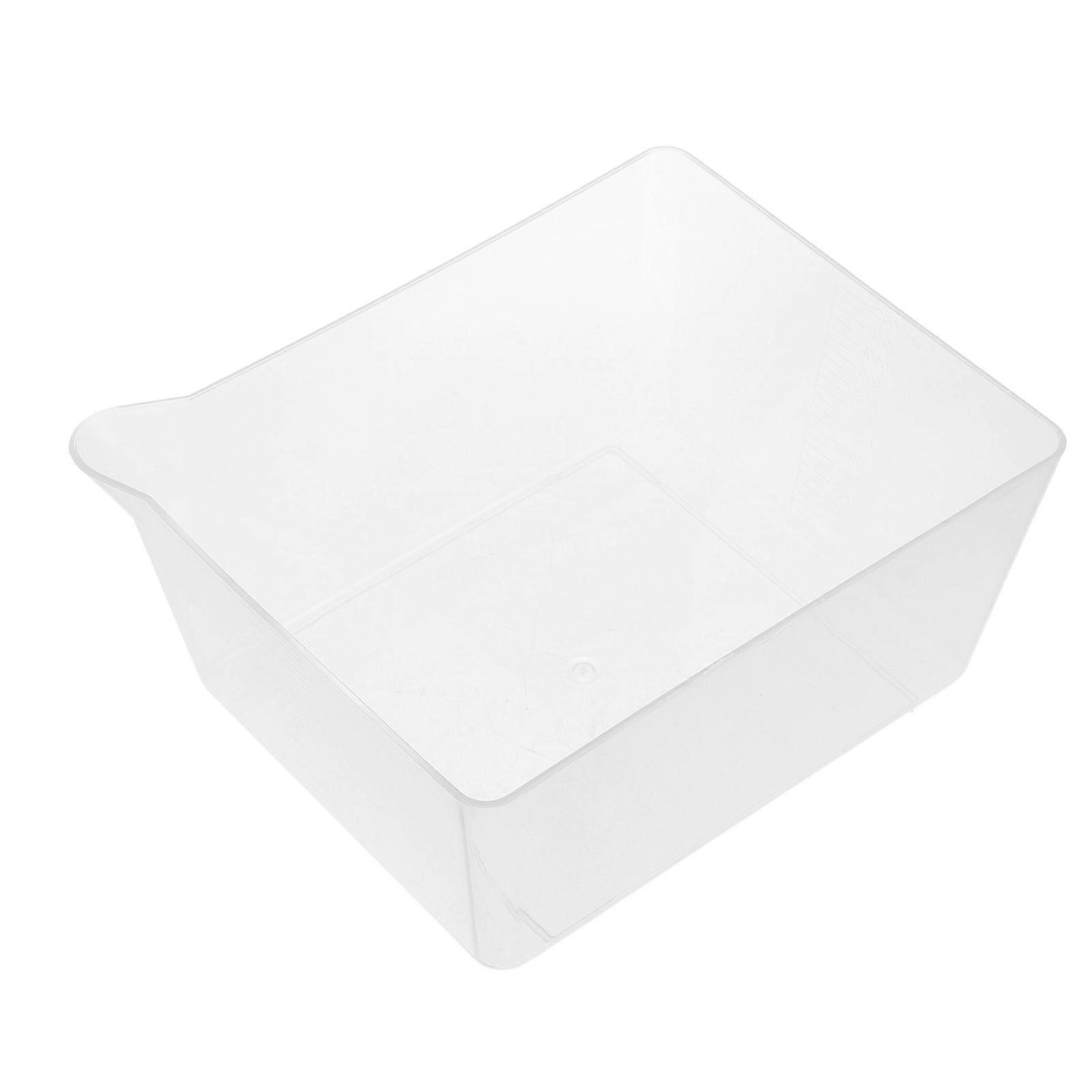 Transparent Plastic Measuring Tray for Kitchen Use with Scale and Compact Design 6 x 4 inches