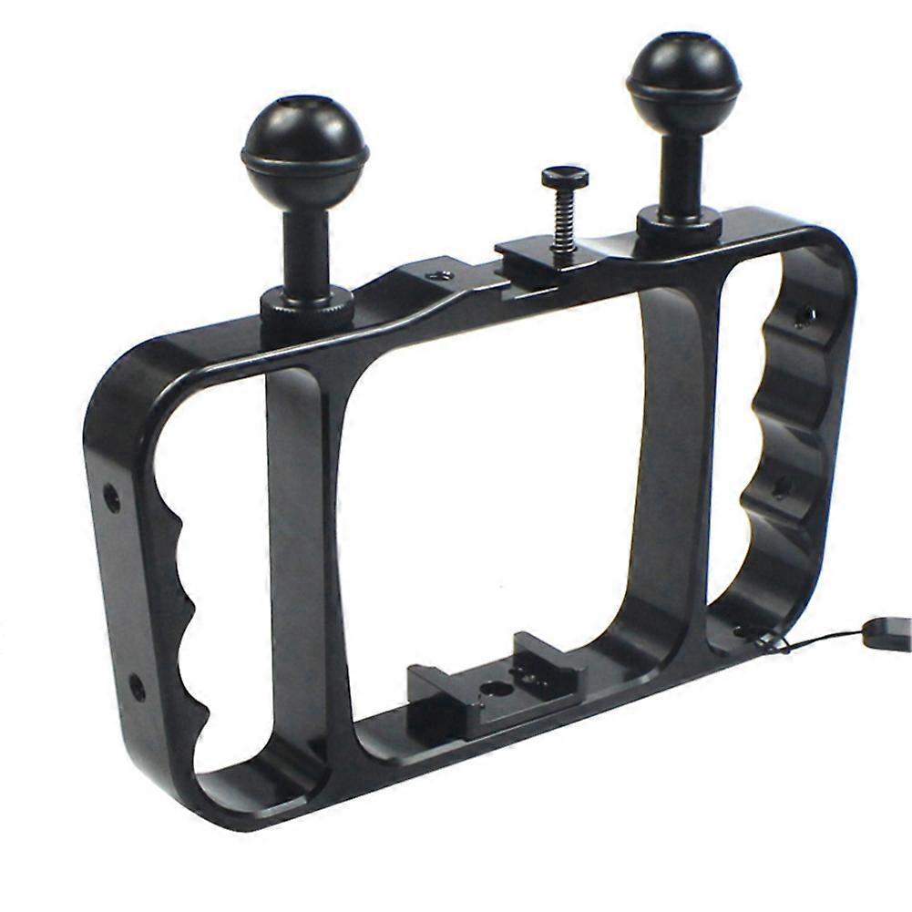 Underwater Action Camera Diving Rig Dual Handheld Diving Bracket Flashlight Stand Selfie Stick Stabilizer for Gopro 13