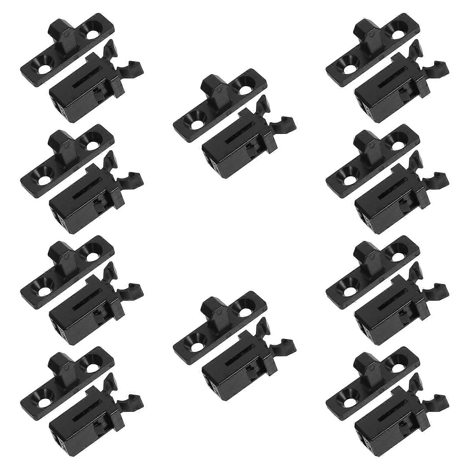 Bin Lid Replacement Latch for Garbage Can Featuring 10Sets Press Buckles