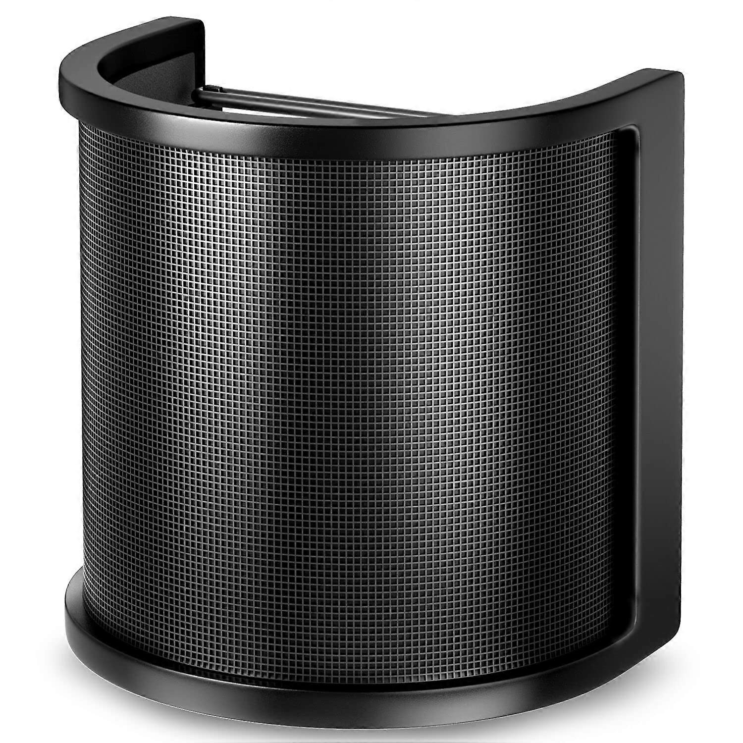Three Layer Microphone Pop Filter with Metal Mesh Foam Mic Windscreen Cover for 4561mm Mics