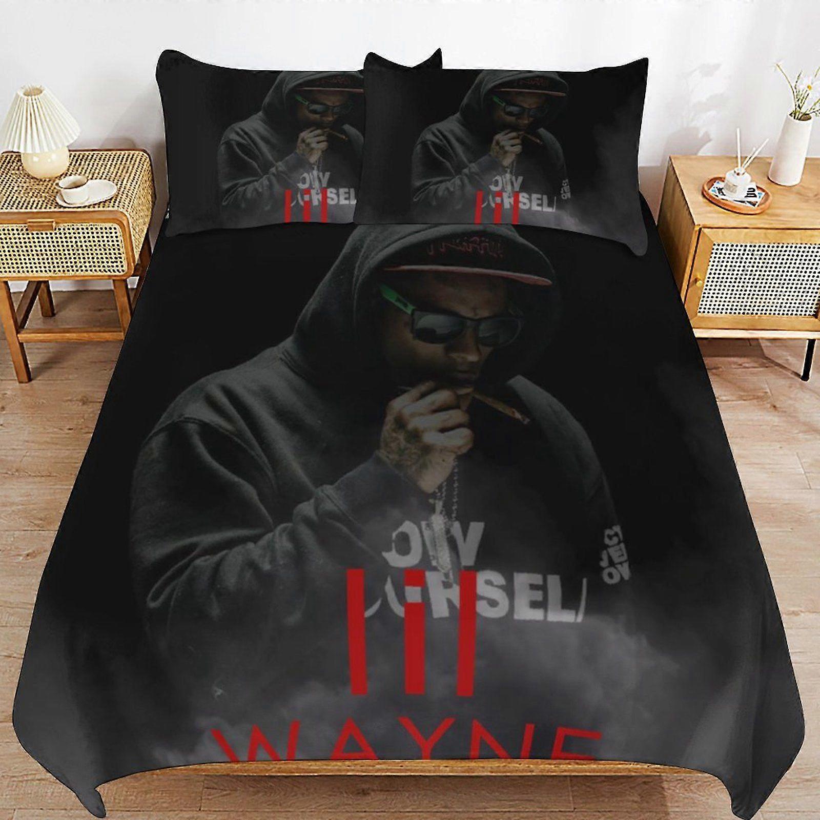 Lil wayne Breathable Bedding Solution Soft Surface Zipper Durable Thread Duvet Cover Sets Comfort Sleep