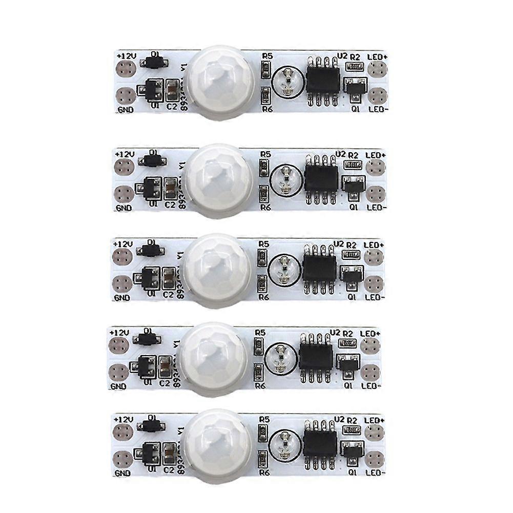 5PCS DC 5-24V 12V PIR Motion Sensor Switch Module Human Movement Sensor Detector Controller Switch Module