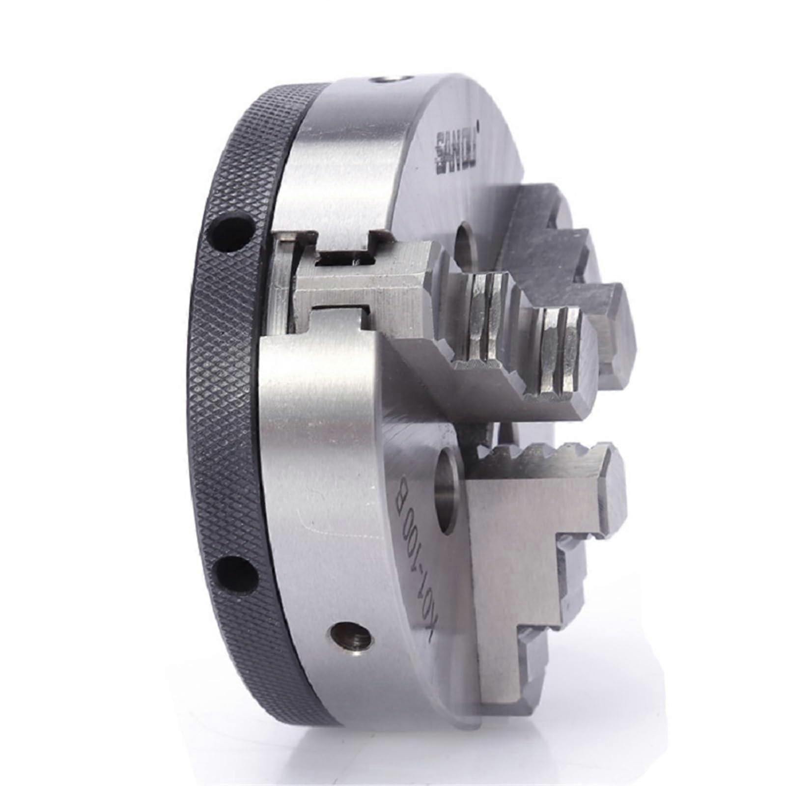 100mm 3 Jaw Lathe Chuck Self Centering Precision Grip for Mini Lathe Quick Install