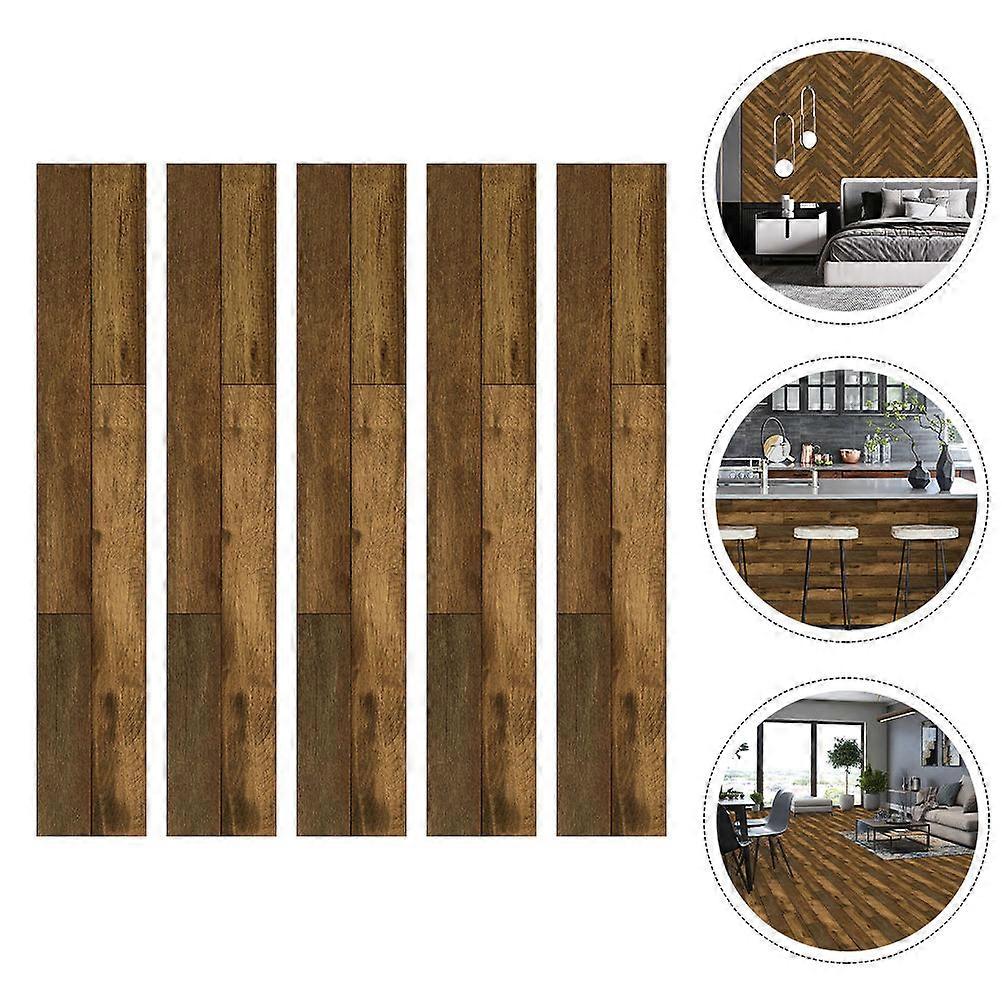 Rectangular Peel And Stick Tiles Simple Style For Study Room 15x90cm Self-Adhesive 5Pcs