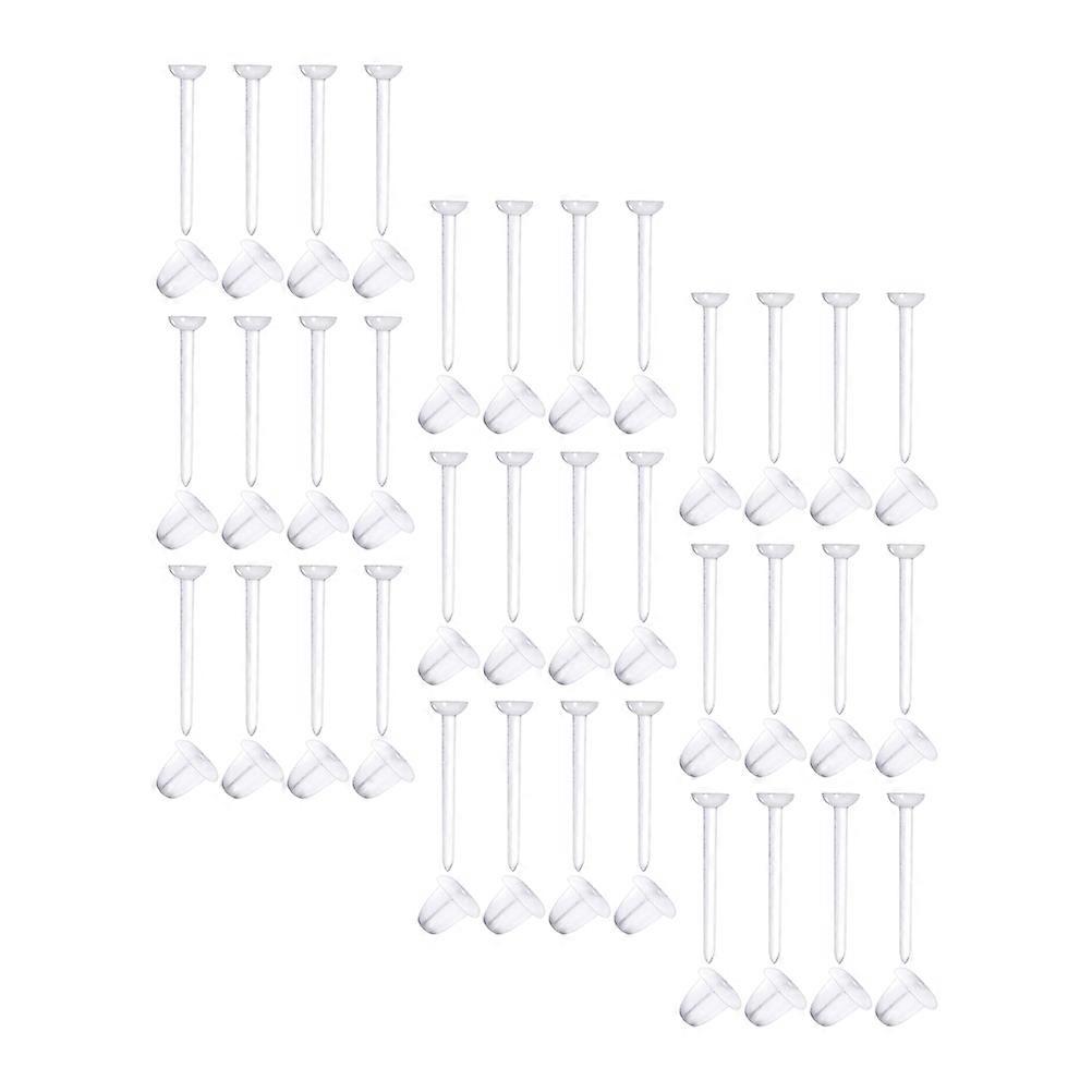 Safety Earrings Stoppers for Ear Use Including 100Pairs Plastic Earring Backs