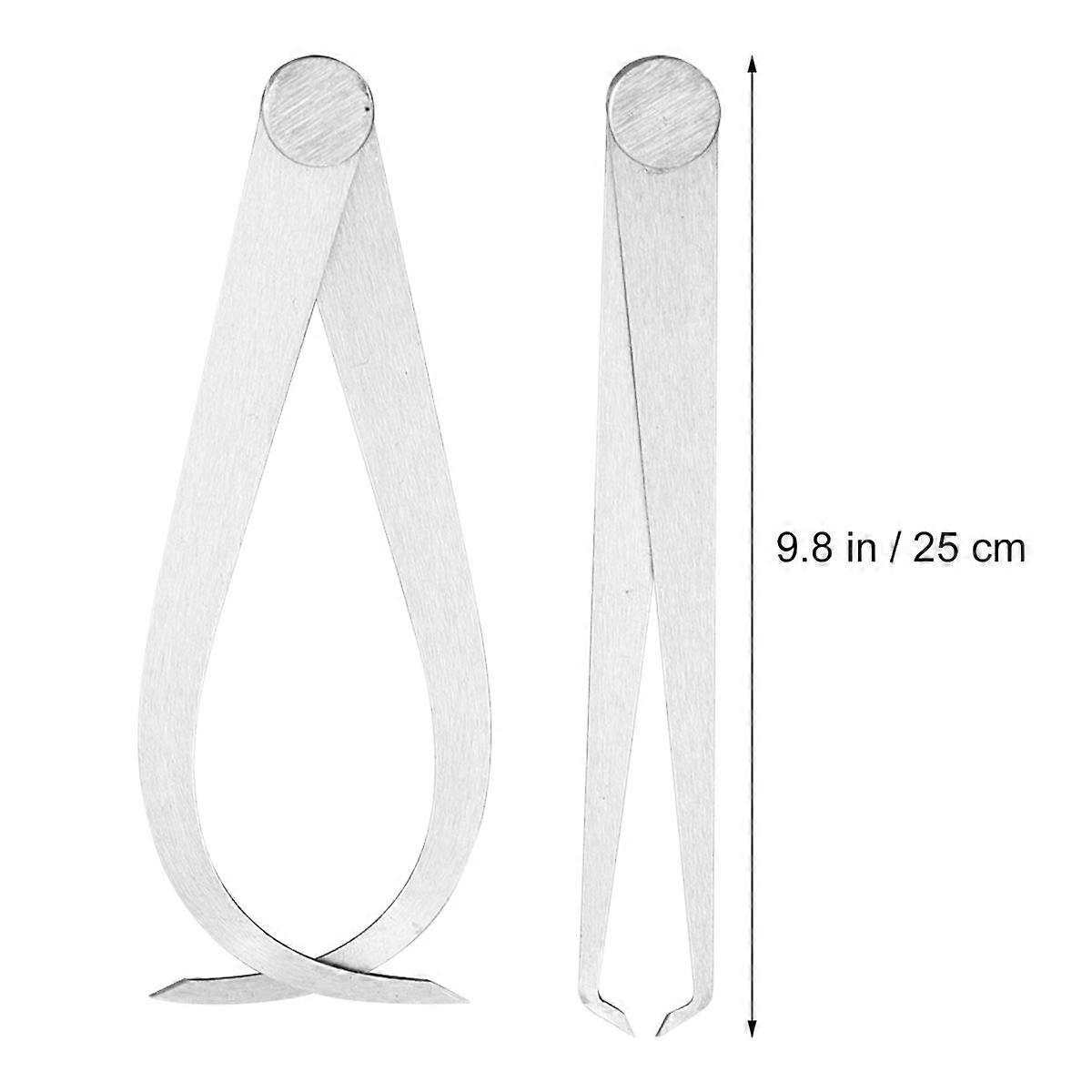 Manual Measuring Tools Silver 250mm Length Measurement for Workshop Use 2Pcs