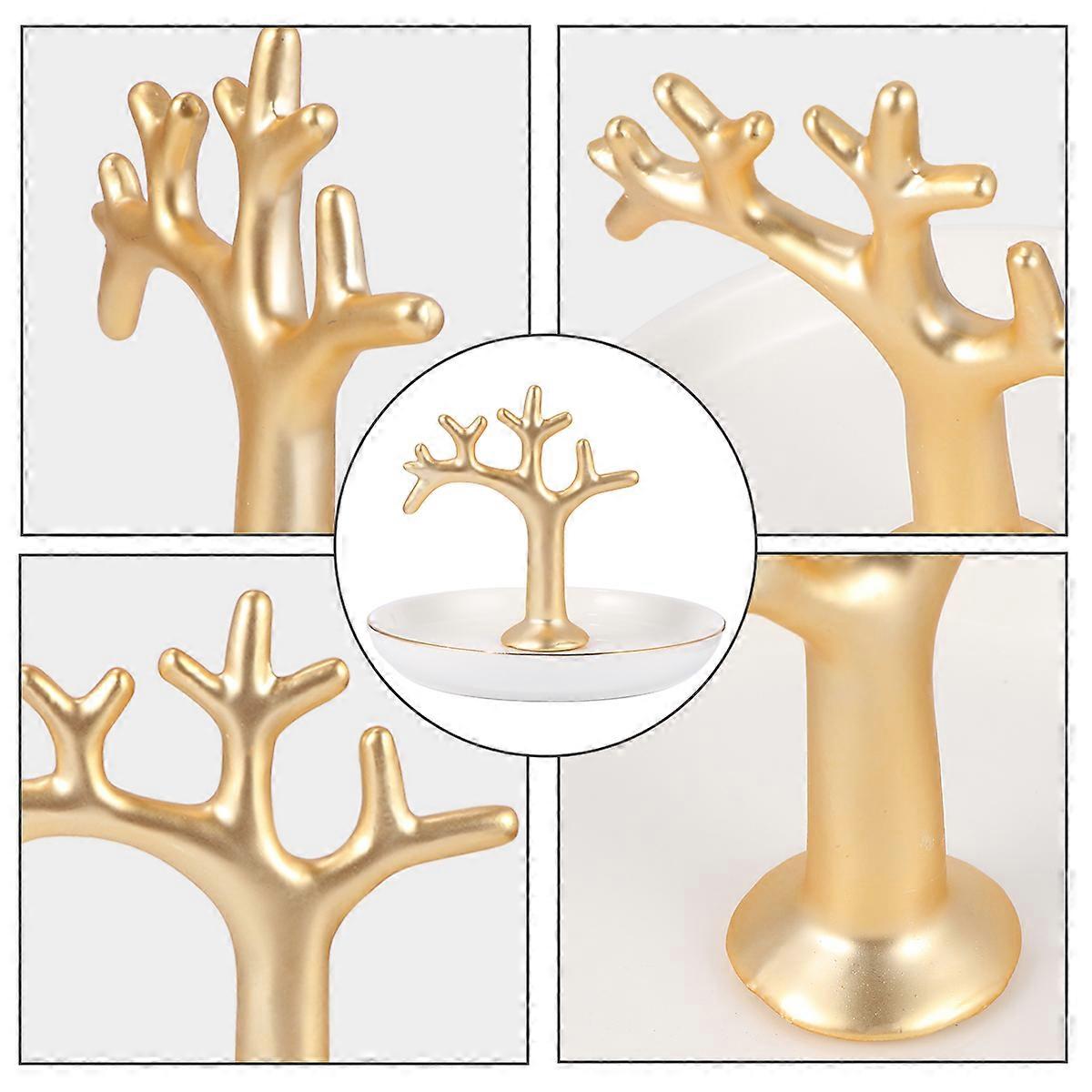 Jewelry Display Tray Ceramic Branch Decor for Storage 1Pcs