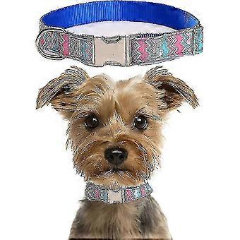 Flower Girl Dog Collar Detachable Flower Decoration Adjustable Cute Dog Collar 25-26