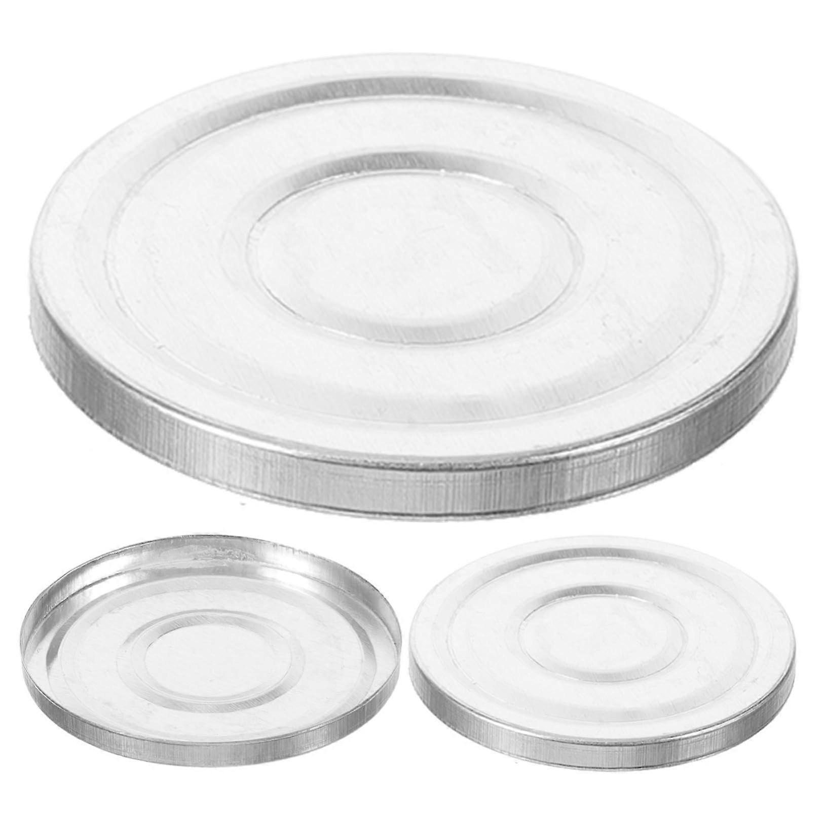 3pcs Aluminum Eyeshadow Pans for DIY Makeup Storage, Empty Refillable Palette for Pressed Powder