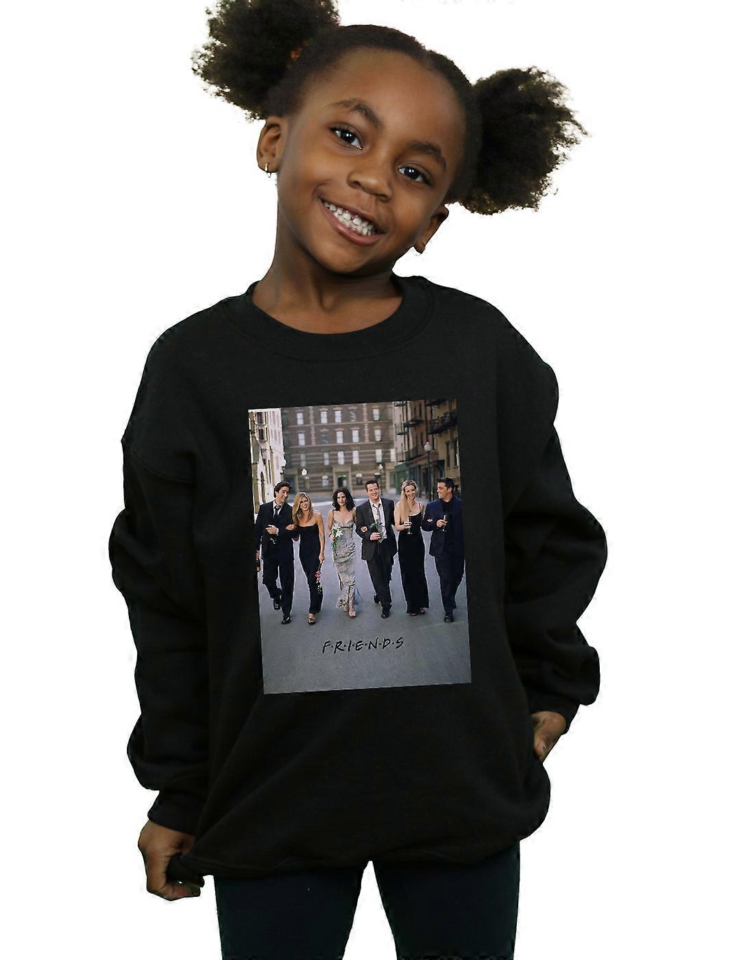 Amigos meninas champanhe e flores moletom