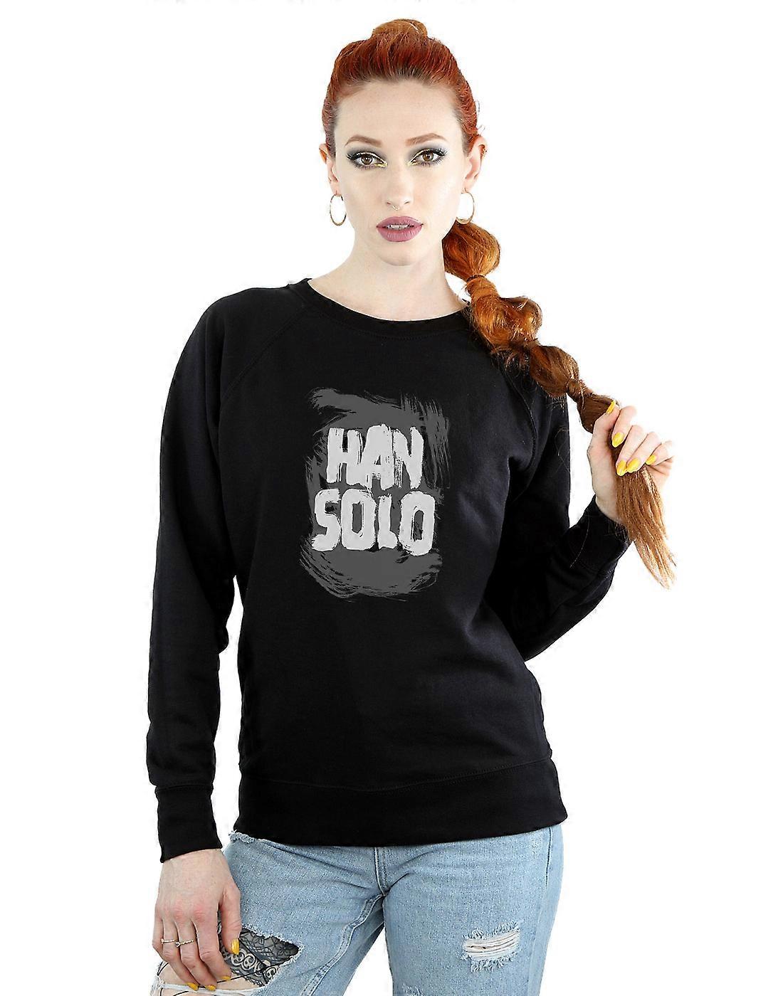 스타워즈 여성용 한 솔로 텍스트 스웨트셔츠