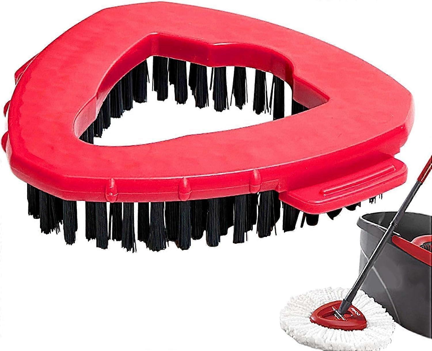 Spin Mop Replacement Head with Hard Bristle Scrub Brush for Deep MultiSurface Cleaning for OCedar