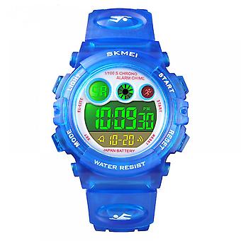 Veeki Kids Digital Sport Watch, Orologi Outdoor Casual Multi Funzione Elettronici Impermeabili, 7 Orologio Da Polso Cronometro Allarme Luminoso Colorato A LED (scuro 