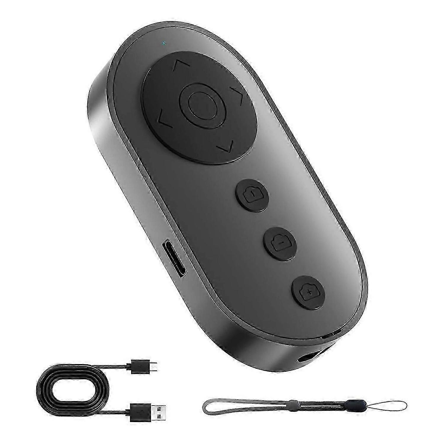 Bluetooth Camera Remote Shutter with Zoom and Front/Rear Camera Switch,Video Remote Control Selfie S