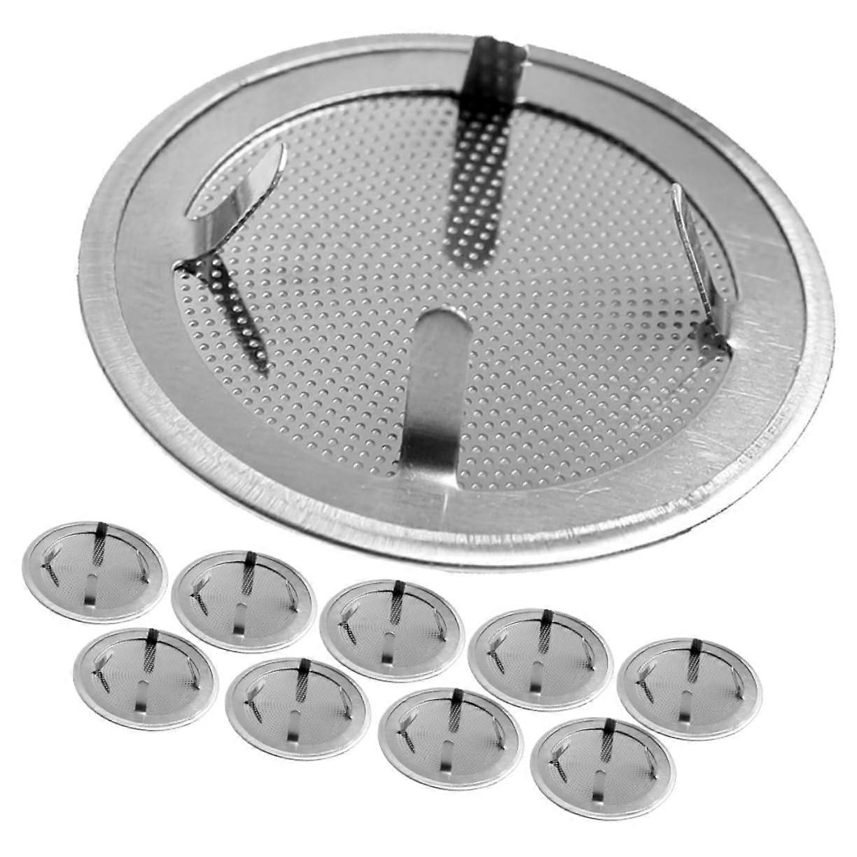 10Pcs Stainless Steel Fine Mesh Tea Infuser for Loose Leaf Tea Strainer Insert Reusable
