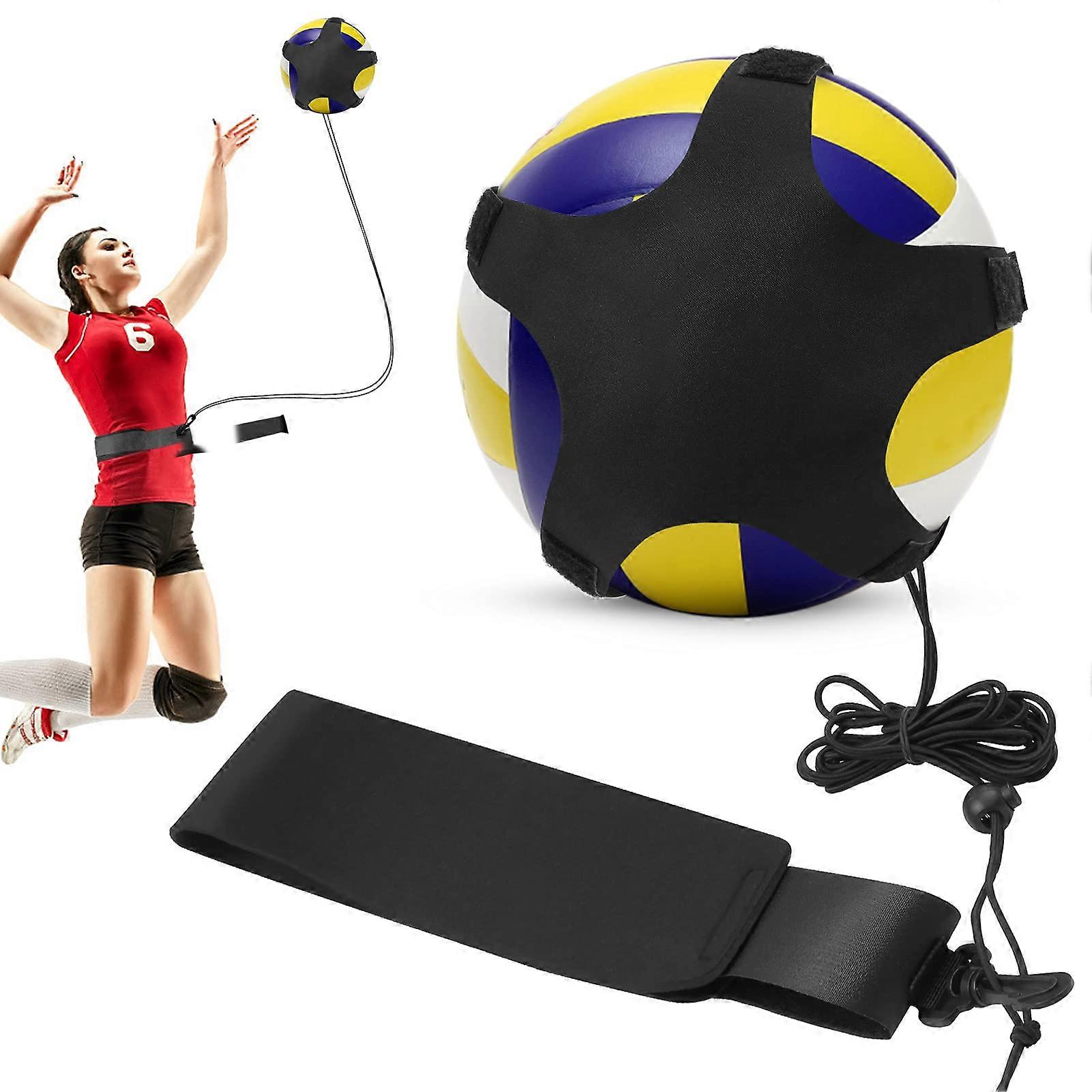 Volleyball Trainer Belt with Adjustable Elastic Cord for Serving Practice and Skill Enhancement