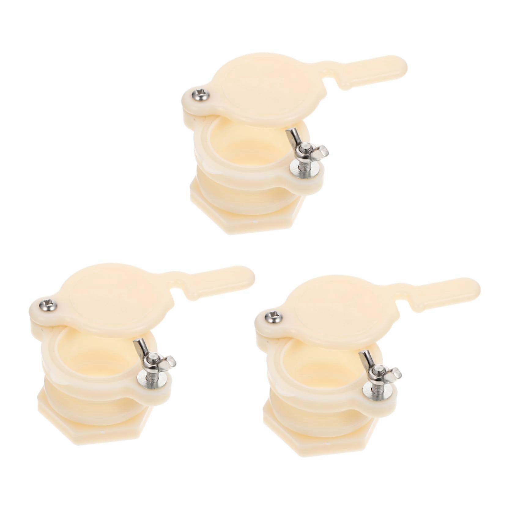 3pcs Honey Gate Valve for Extractor and Bottling, LeakResistant Threaded Seal, Easy Clean