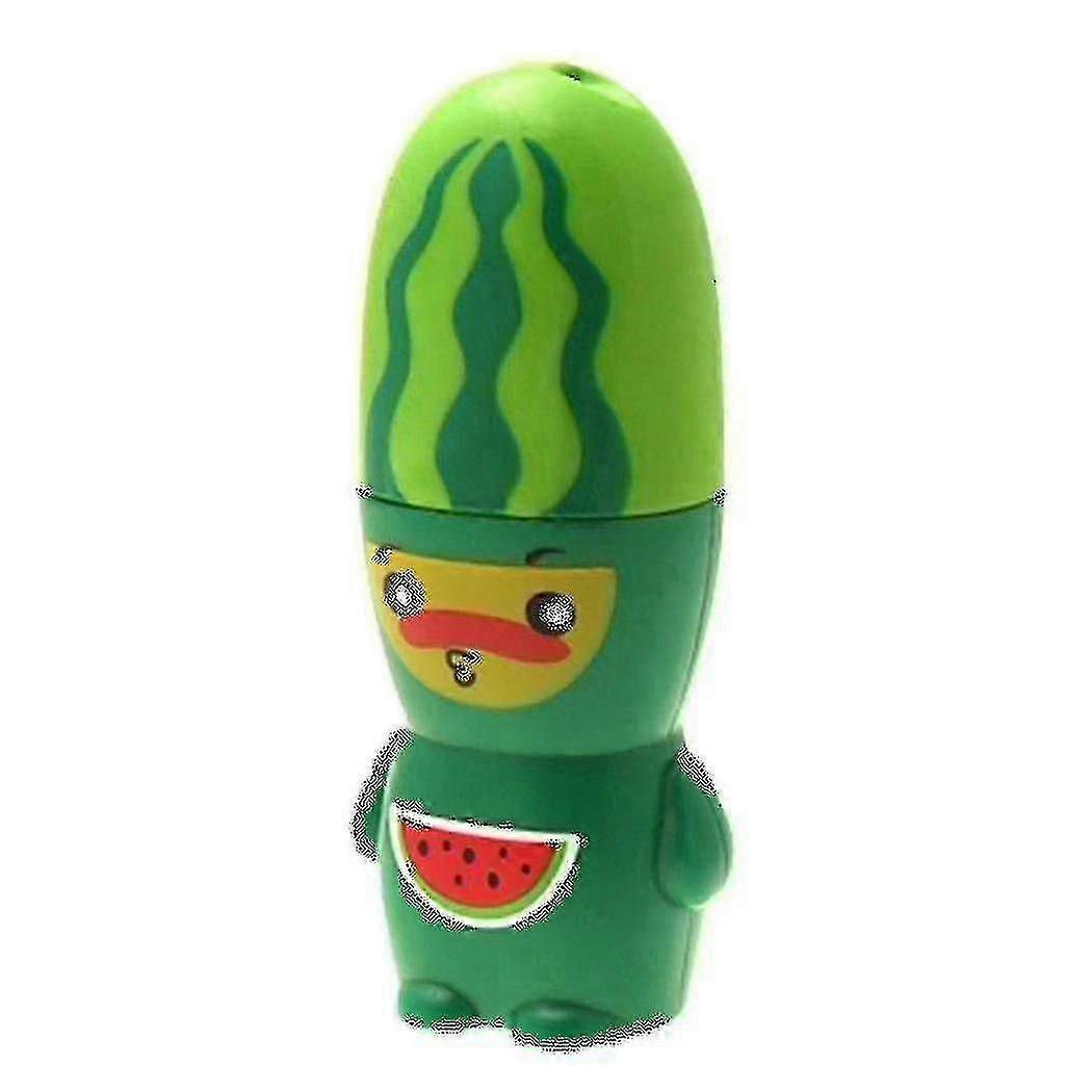 Portable Watermelon Pattern Battery Powered Mini Green Cooling Fan