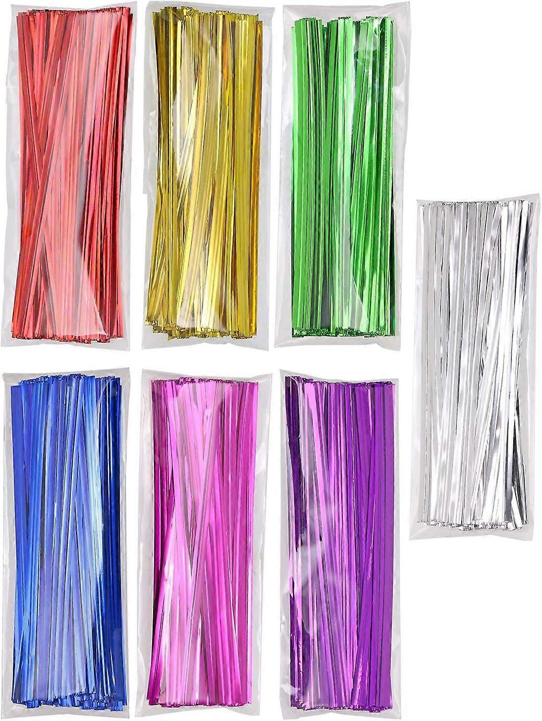 700pcs Metallic Twist Ties - Assorted Colors
