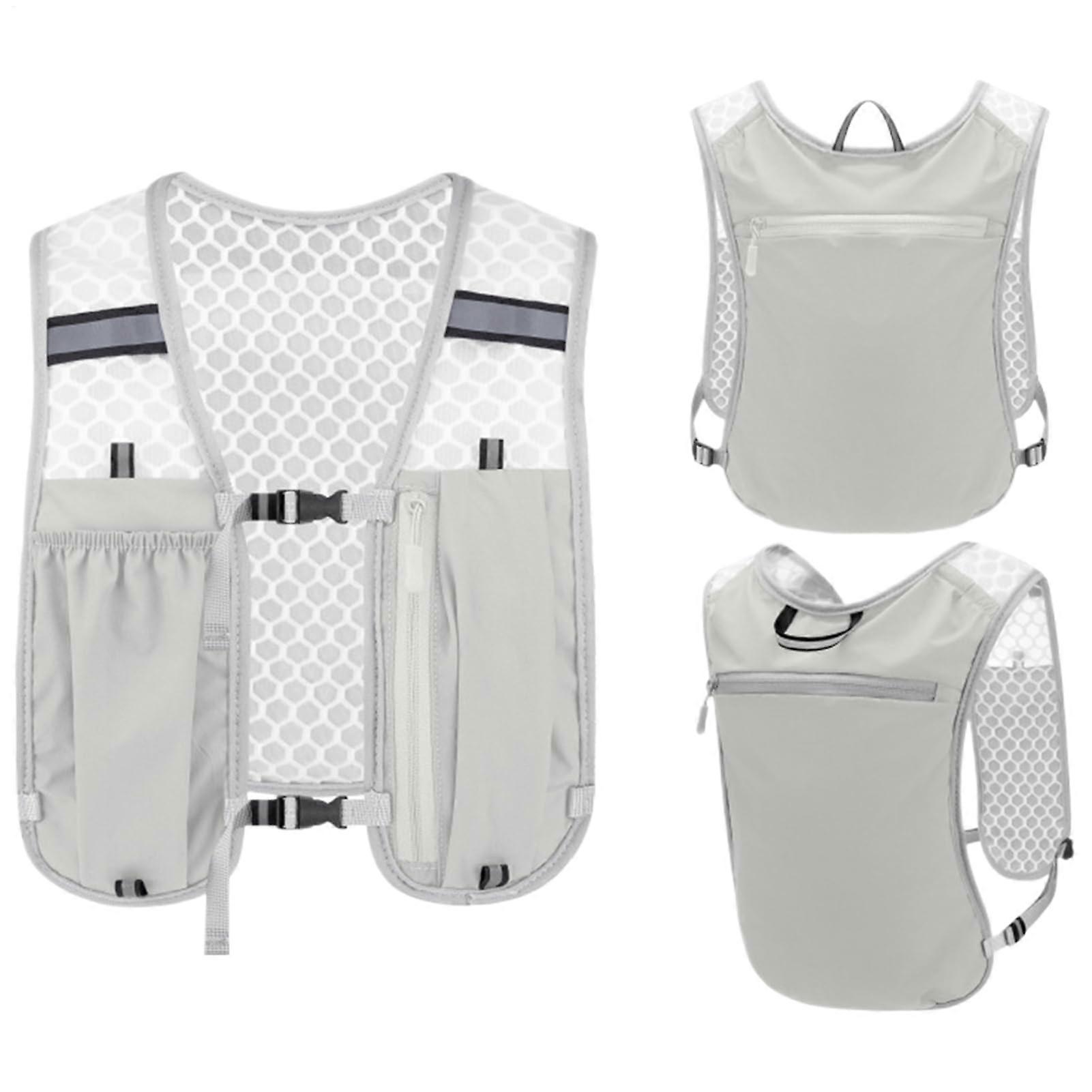 Running Hydration Vest with Multiple Pockets, Lightweight and Adjustable for Marathon, Trail, Cycling