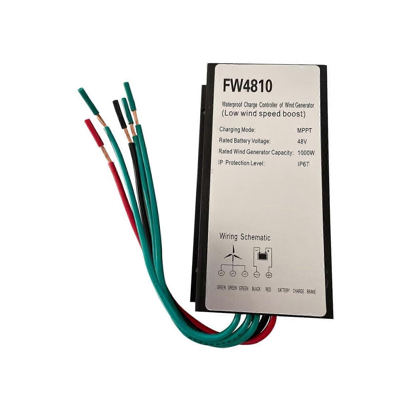 1000W 48V Wind Turbine Charge Controller Waterproof Wind Generator Regulator for Off Grid Battery System