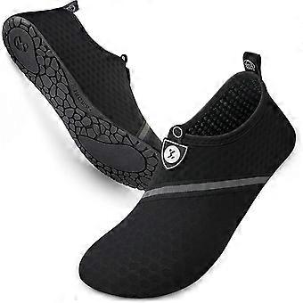 Chaussures aquatiques unisexes à séchage rapide - Matériau de plongée flexible, semelle antidérapante en TPR, légères - Pointure 42/43, idéales pour la plage, la natation et la plongée avec tuba