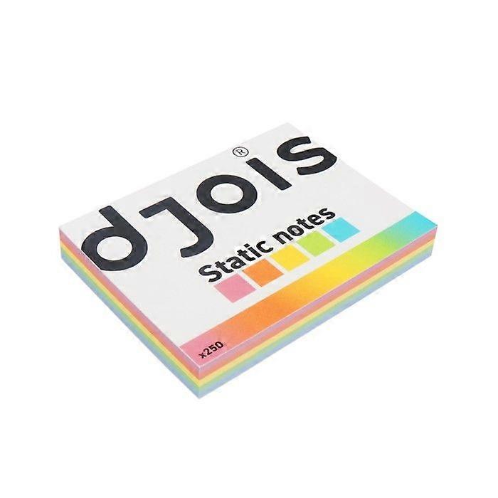 Pack of 250 Repositionable Electrostatic Notes 100 x 75 mm Assorted