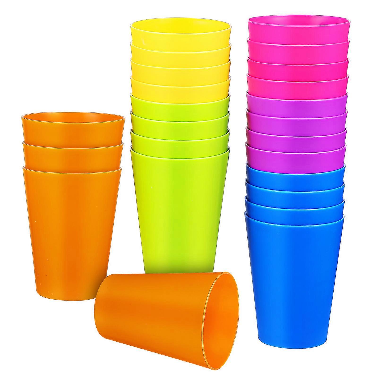 Colorful Drinking Cups Plastic Bear For General Users 24Pcs