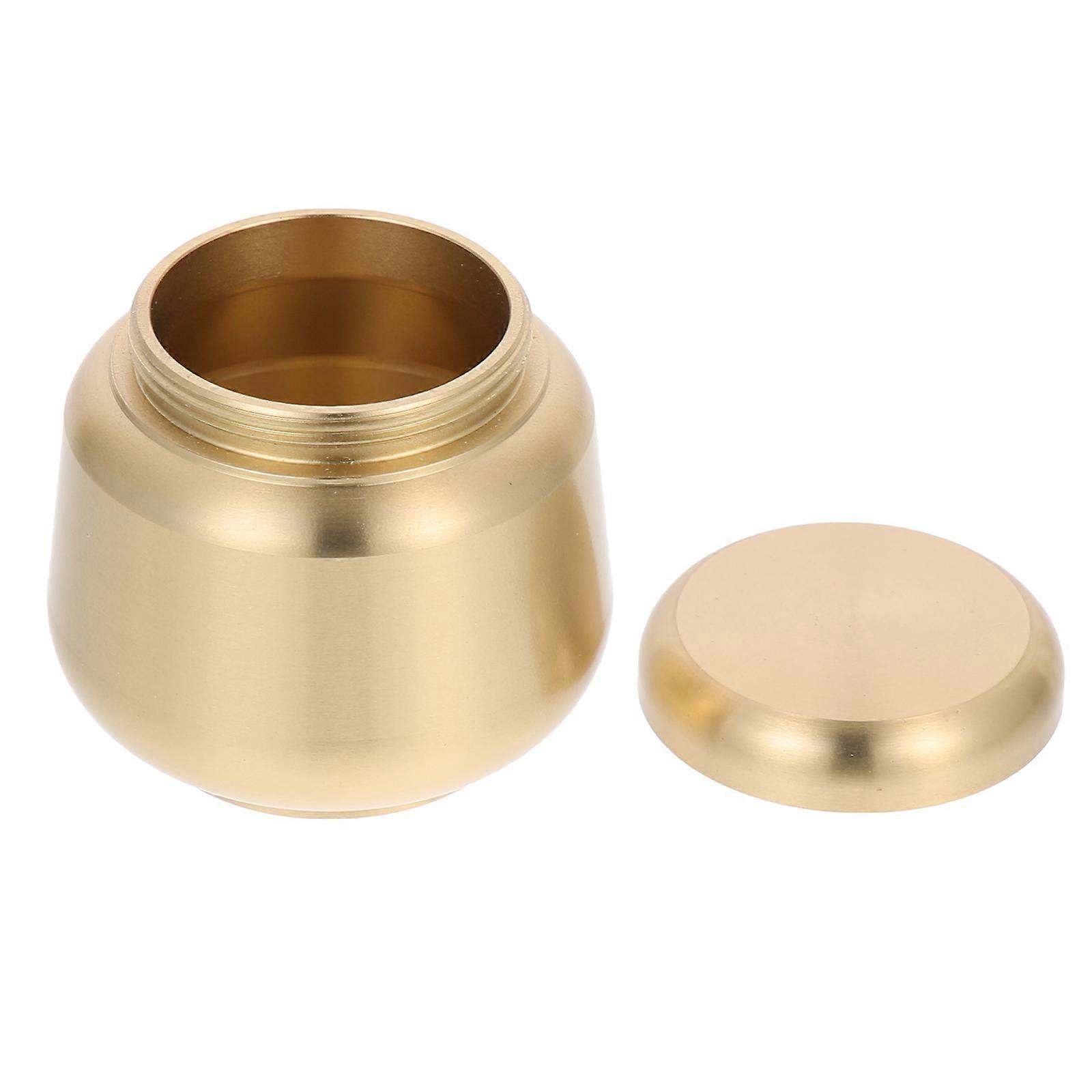 Copper Bone Ashes Urn for Storage Round Jar