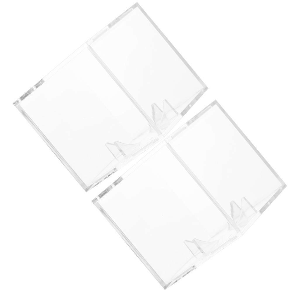 Transparent Baseball Case Acrylic Baseball Holder for 2Pcs Display