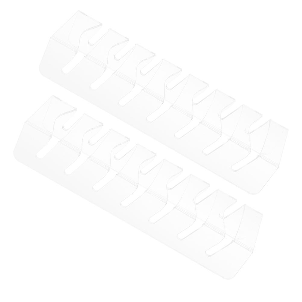 Transparent Acrylic Hat Organizer Rack for Storage Use 2Pcs Display Stand